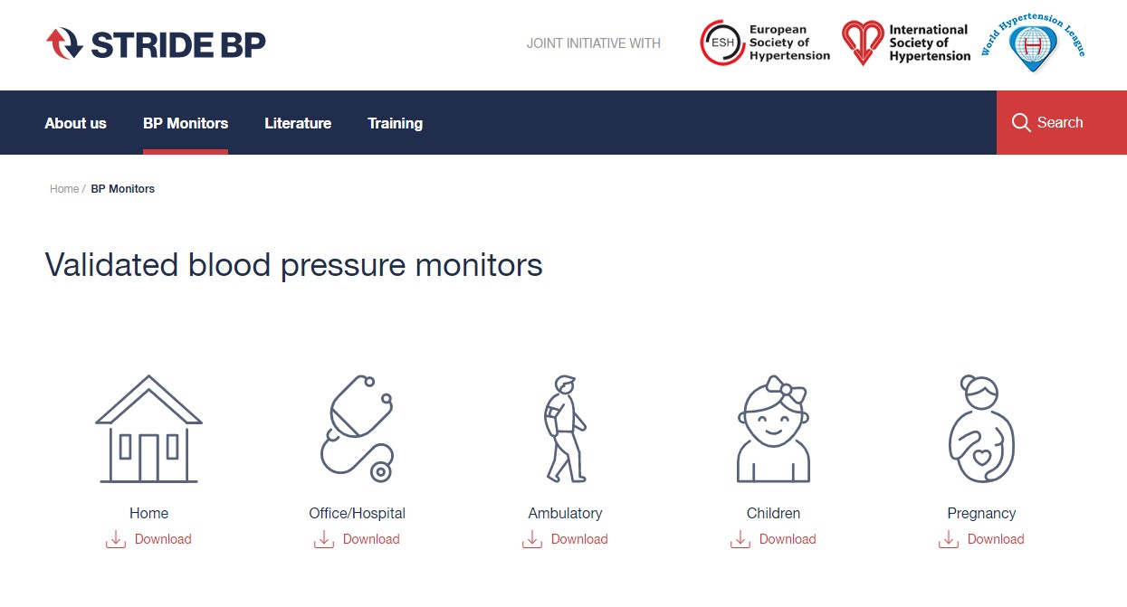 STRIDE BP – Accurate BP Monitors | European Society of Hypertension