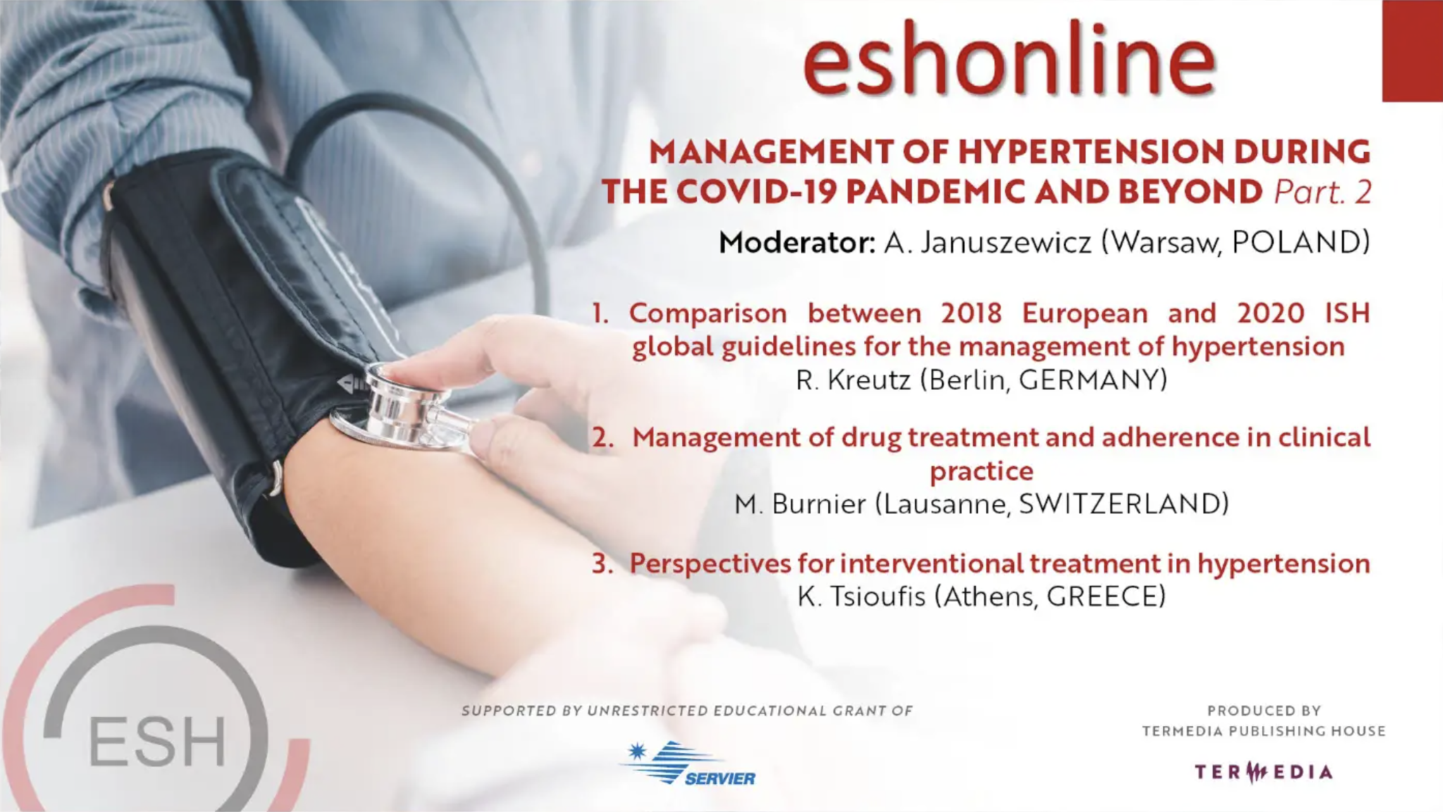 Webinar series European Society of Hypertension